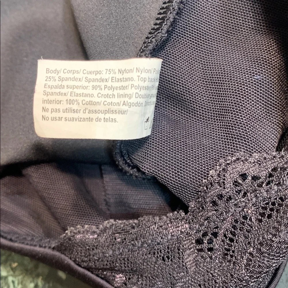 🌹Maidenform Black Lace Trim Dress Shapewear